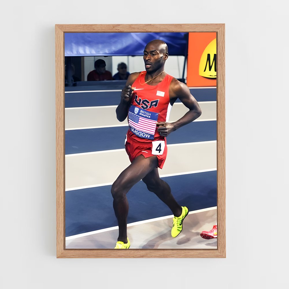 Poster Bernard de lagat – affiche Athlétisme (vue 4)
